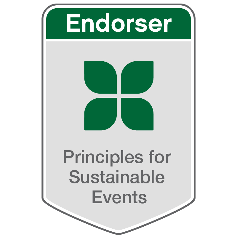 Principles for sustainable events badge